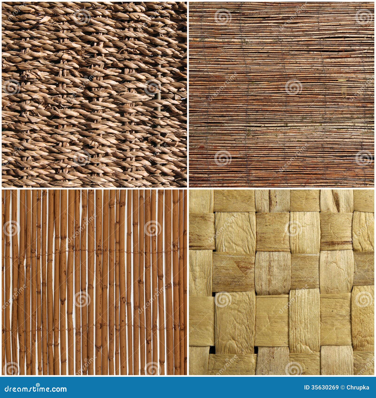 Set of Wicker Wood Texture or Background Stock Image - Image of beige