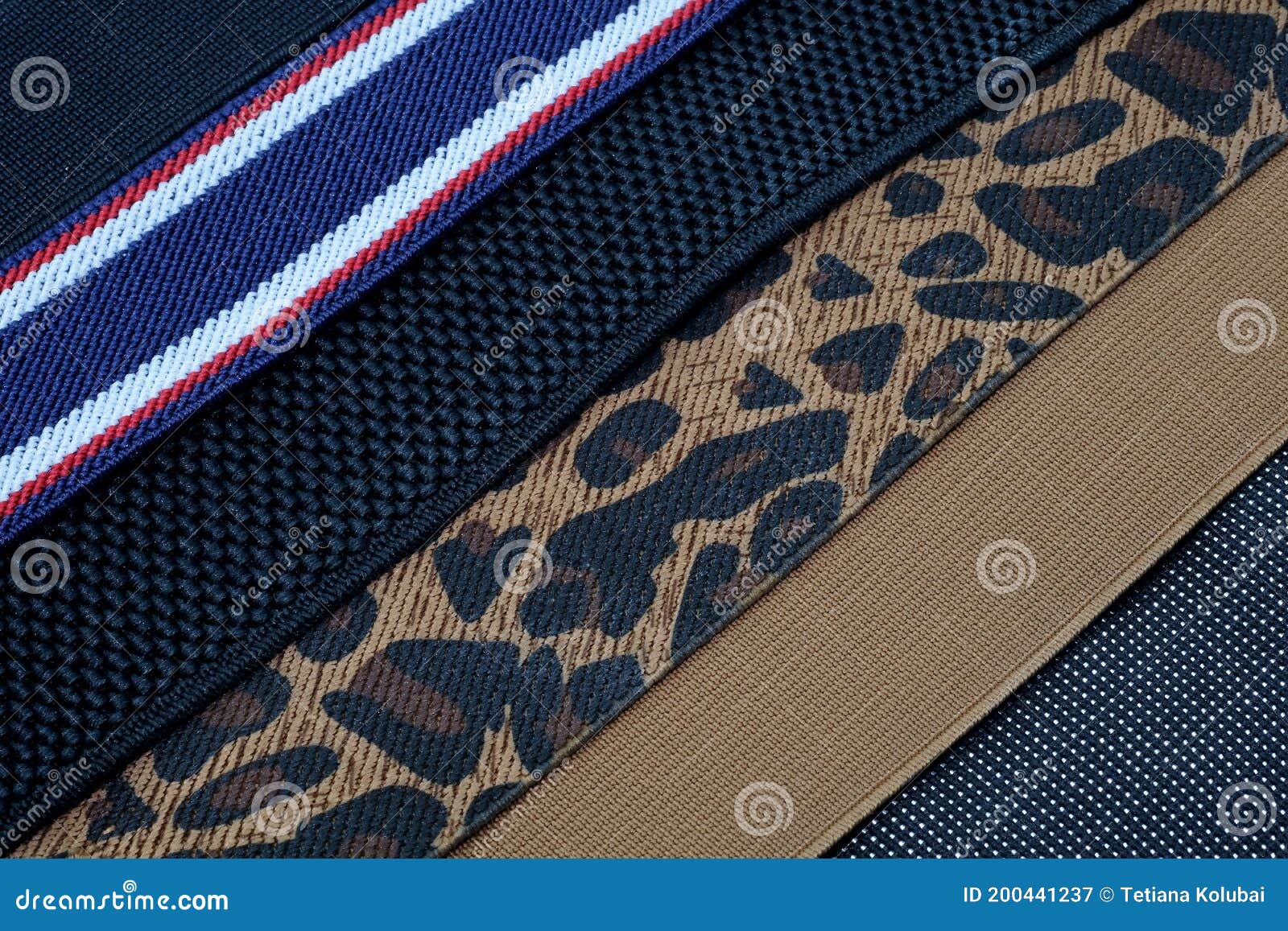 Elastic Band for Sewing Clothes. Sewing Rubber Band. Elastic for Clothing  Texture Background. Stock Image - Image of craft, housework: 144494799