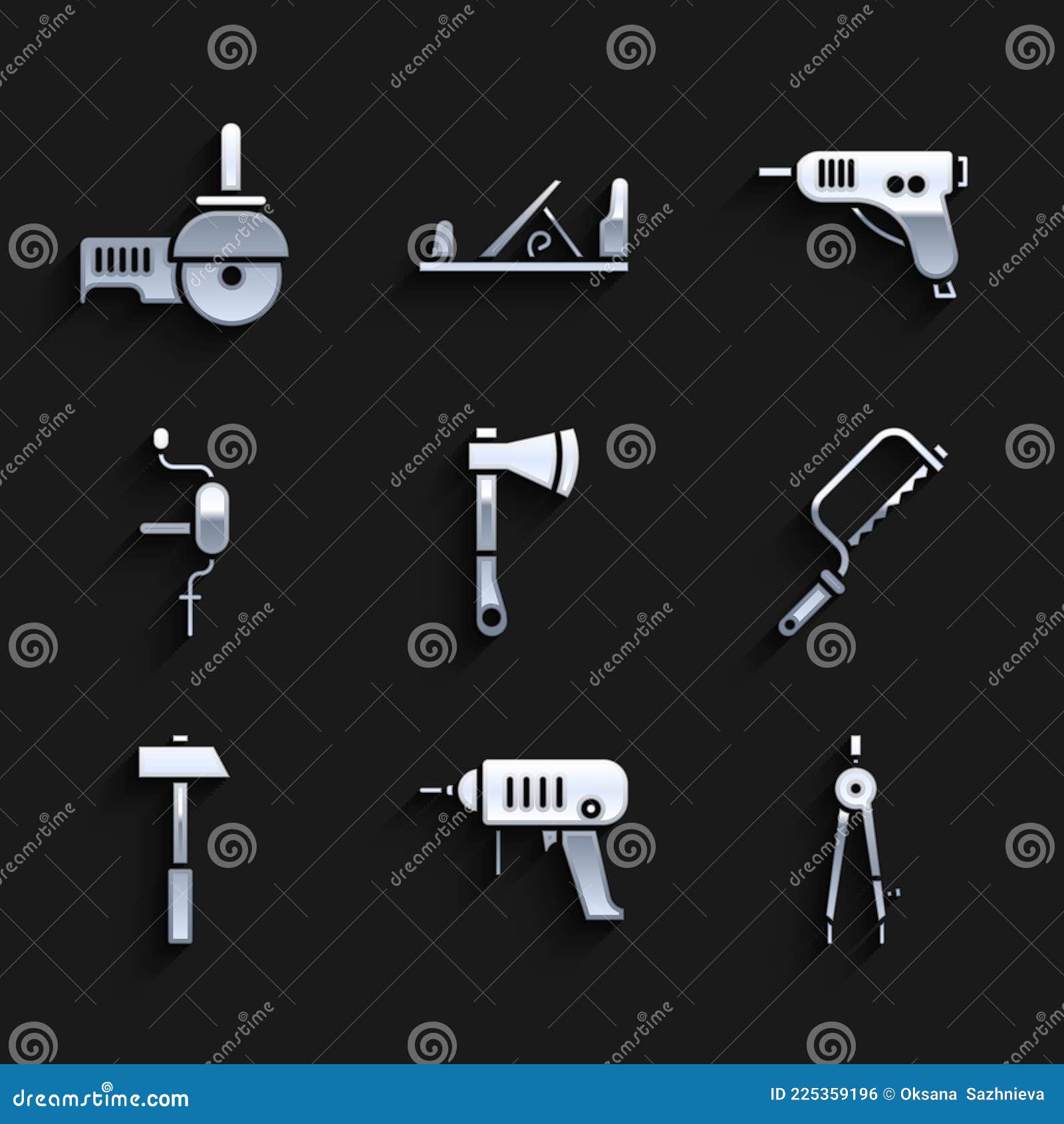 Hand-drawn vector drawing of a Portable Electric Drill Tool.... | Vector  drawing, Mechanical art, Drawings