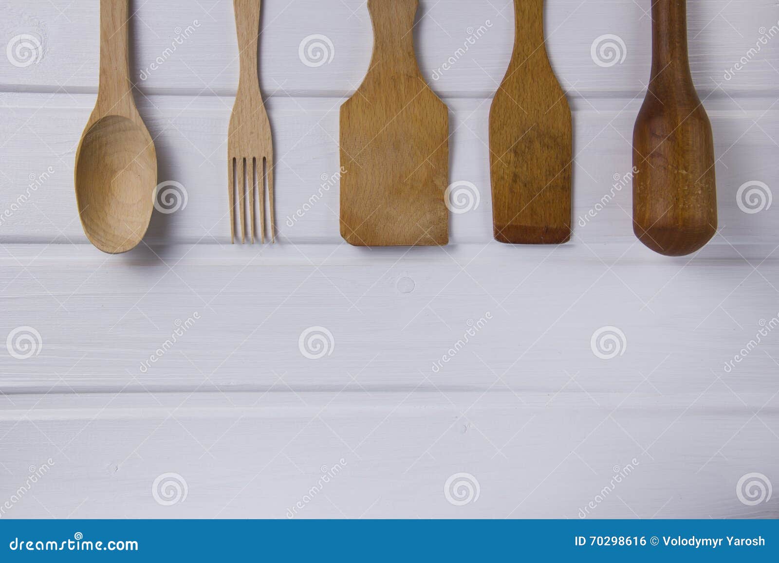 Set of Wooden Kitchen Tools Stock Photo Image of rustic, concept