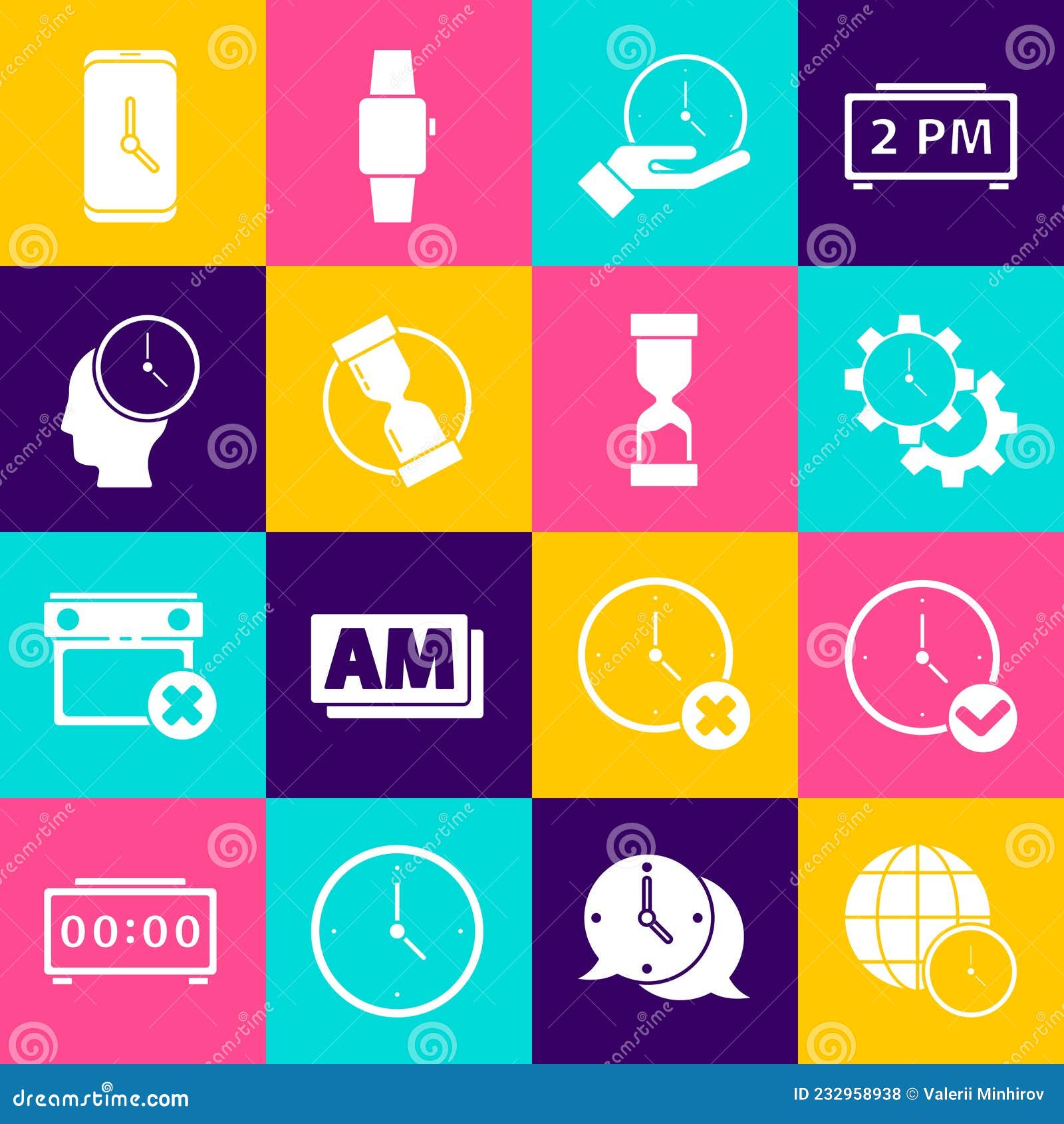 Set World Time, Clock, Time Management, Old Hourglass, Alarm Clock App