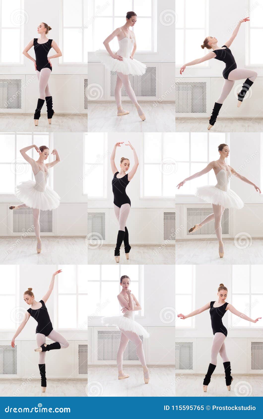 Ballerina In Different Ballet Poses. Vector Illustration Isolated On White  Background. Royalty Free SVG, Cliparts, Vectors, and Stock Illustration.  Image 97849112.