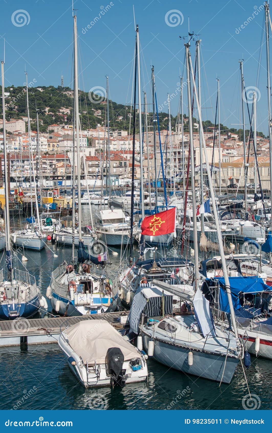 Sailboats Moored in the Port in Sete Editorial Photo - Image of europe ...