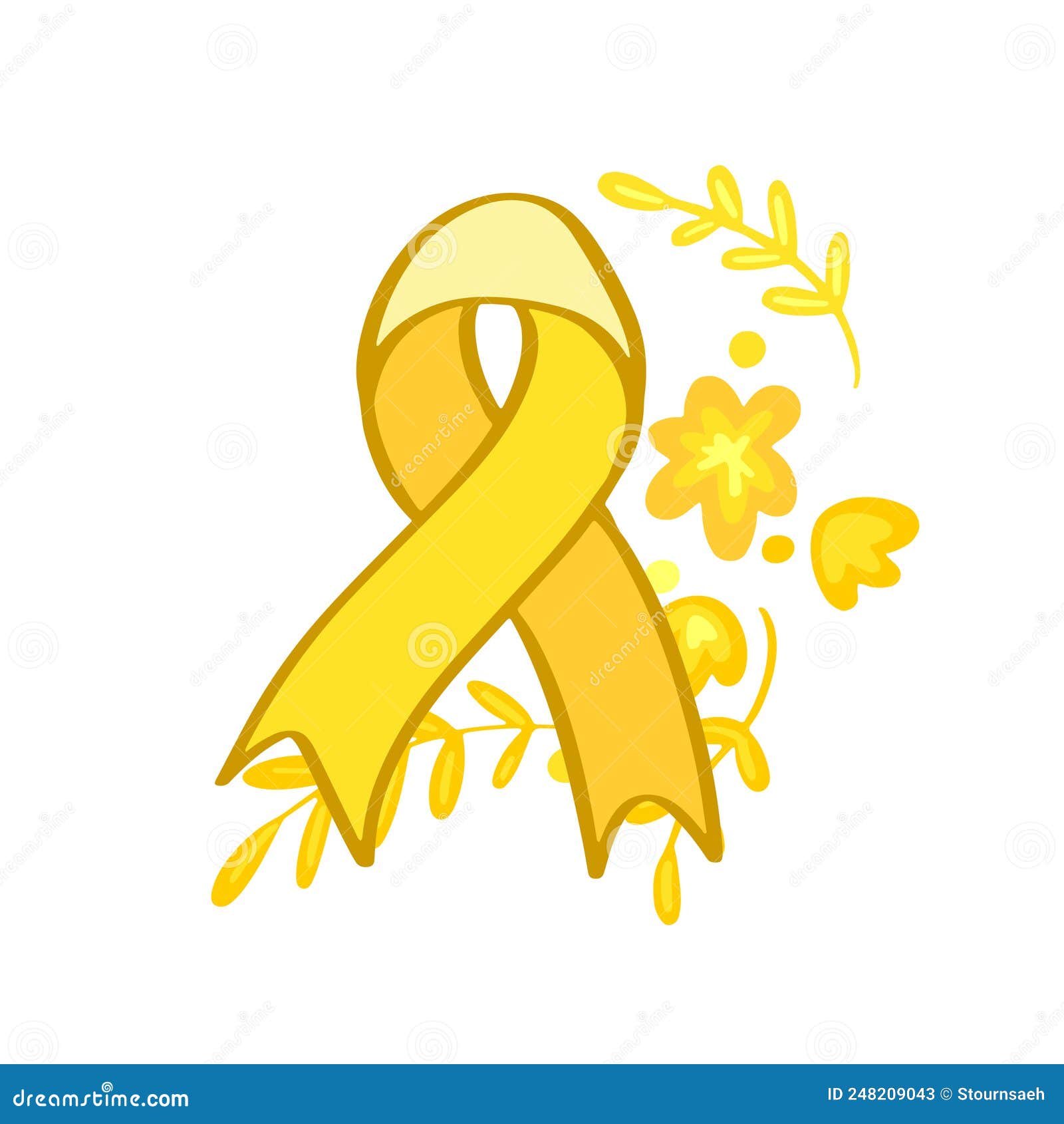setembro amarelo - yellow sempteber in portuguese, brazillian, suicide prevention month. ribbon support and awareness