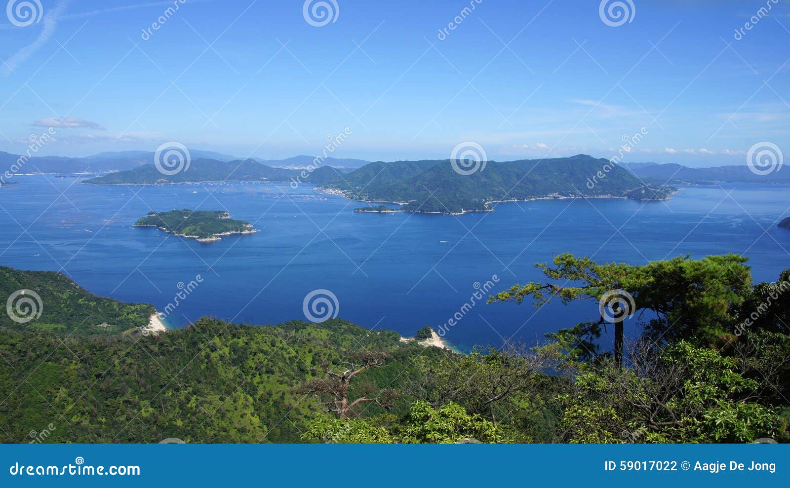 seto inland sea from miyajima island