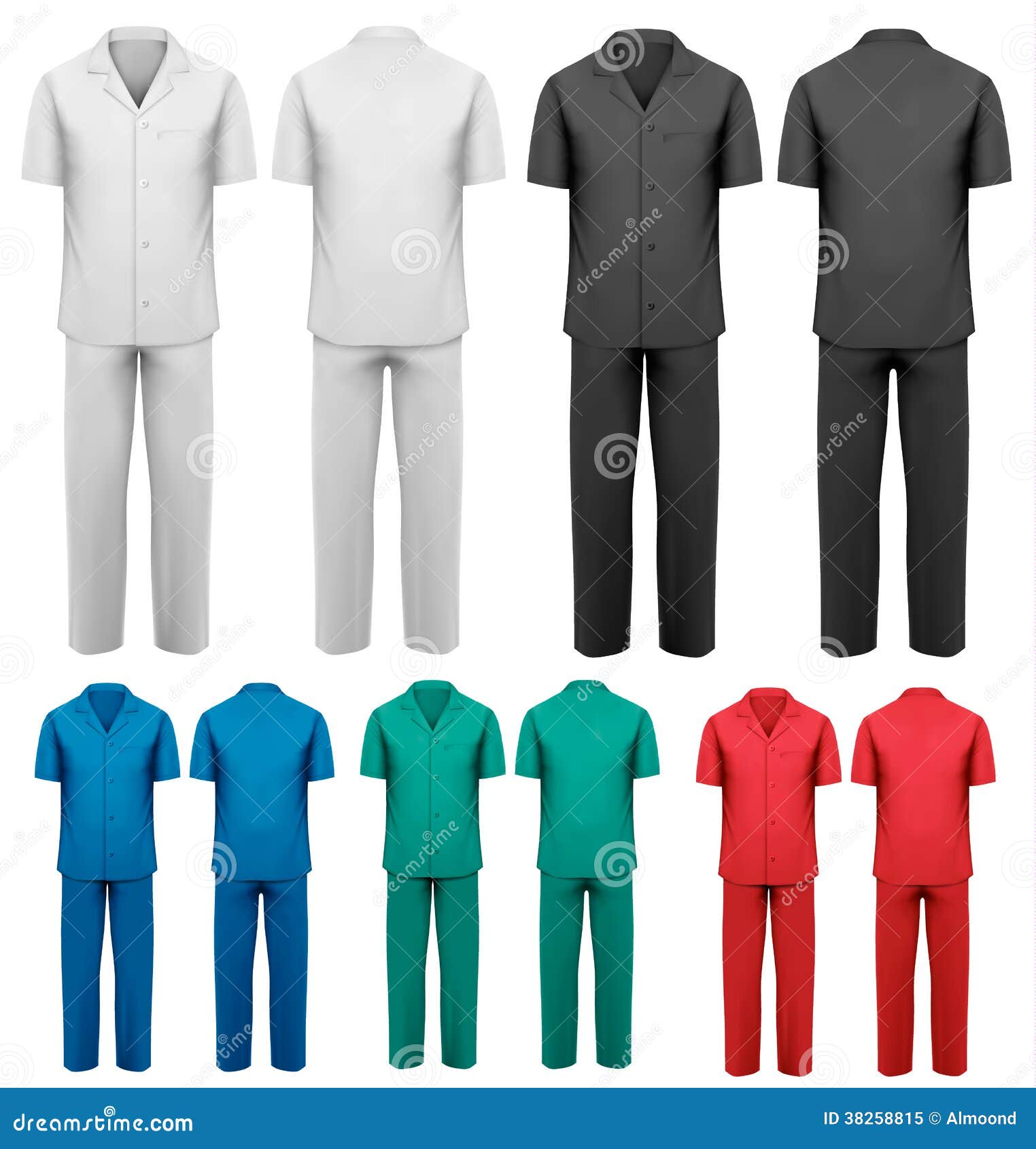 Sets of Medical/doctor Clothes. Stock Vector Illustration of pocket