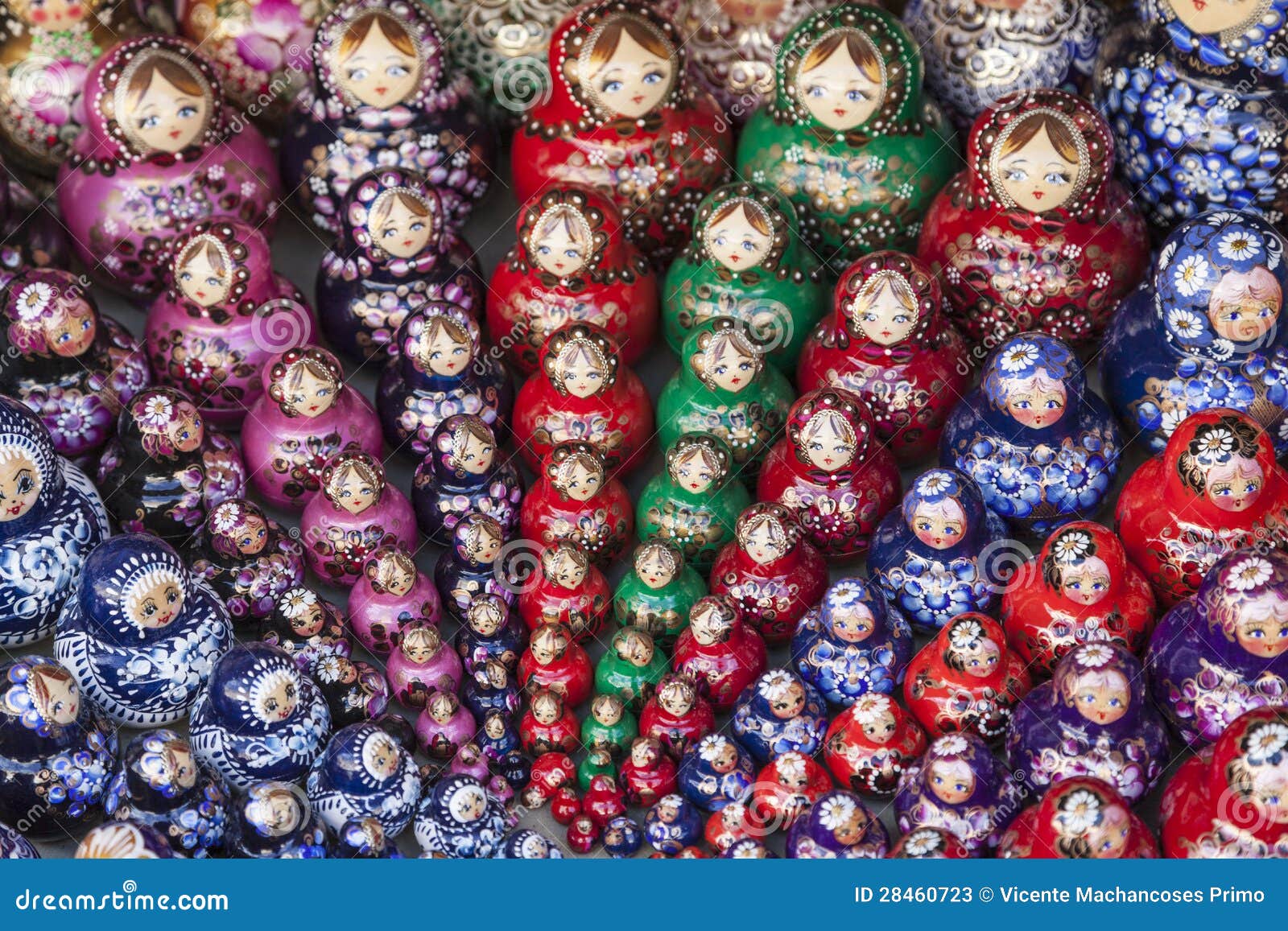 Sets of Russian dolls stock image. Image of ornate, doll 28460723