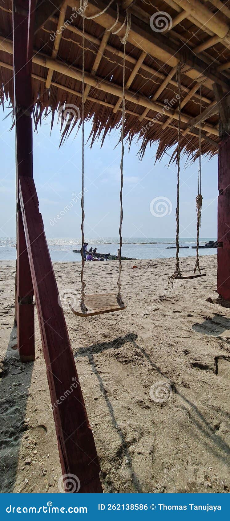 Sets of Swing at the Beach on a Sunny Day Stock Photo Image of sets, beach 262138586