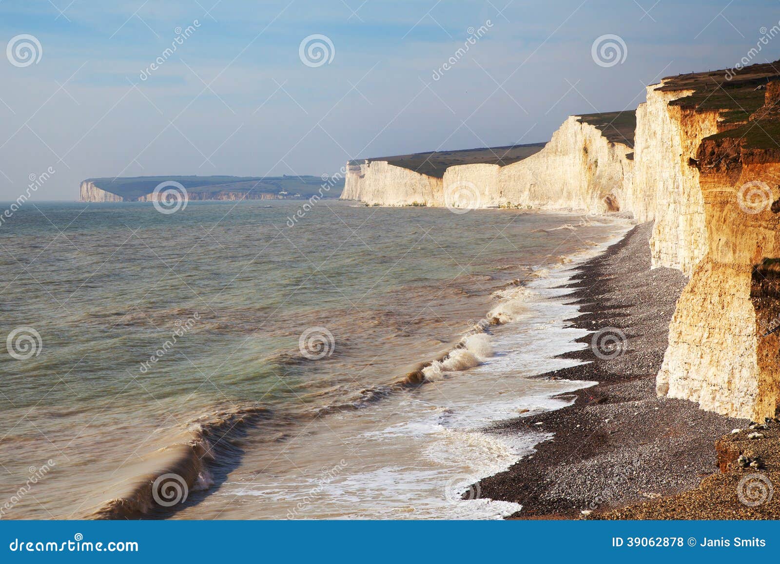 Sette Sorelle Scogliere, Inghilterra, Regno Unito. Fotografia Stock ...