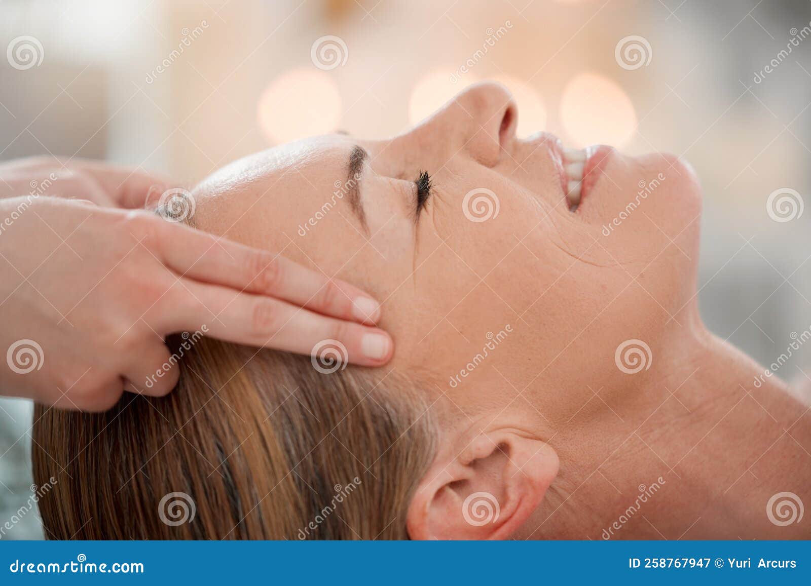 Setting a Better Intention Going Forward. a Woman Receiving a Temple