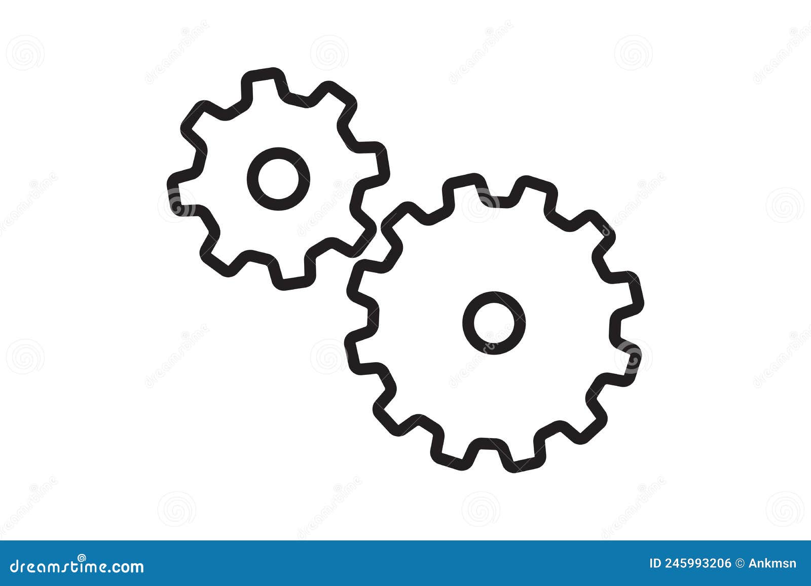 setting icon  with work cog gear . cogweel mechanism 