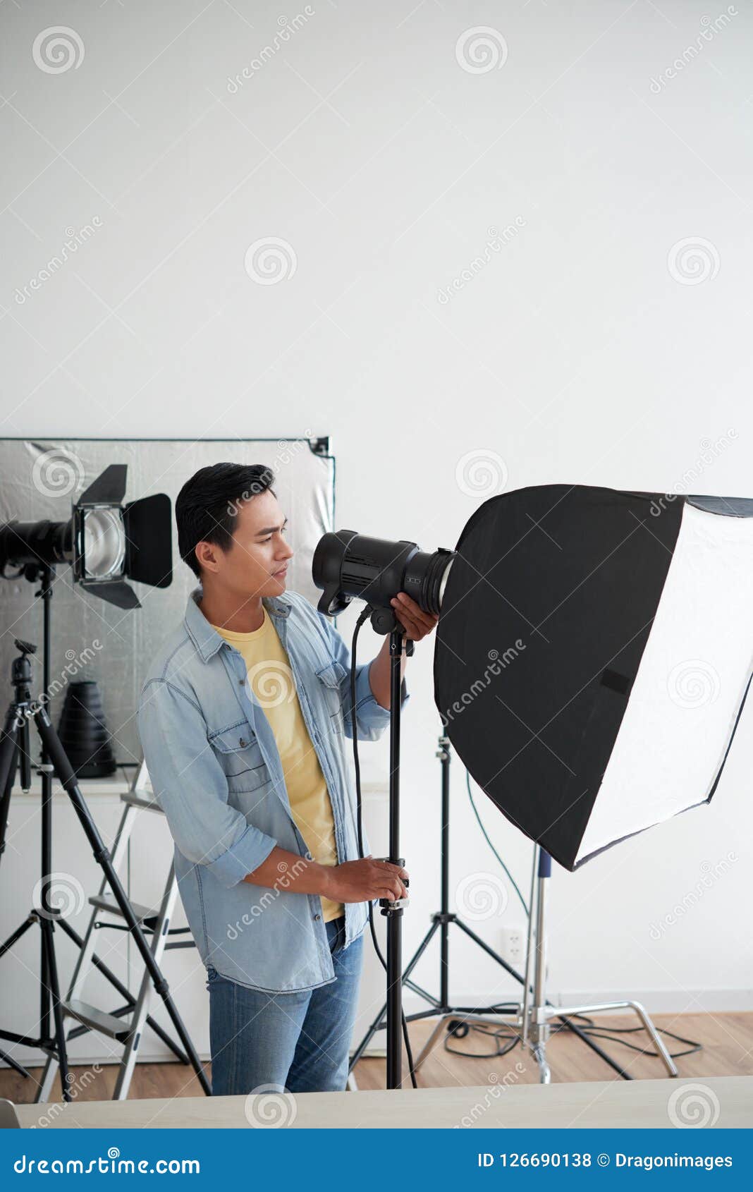 Setting light stock photo. Image of installing, technician 126690138