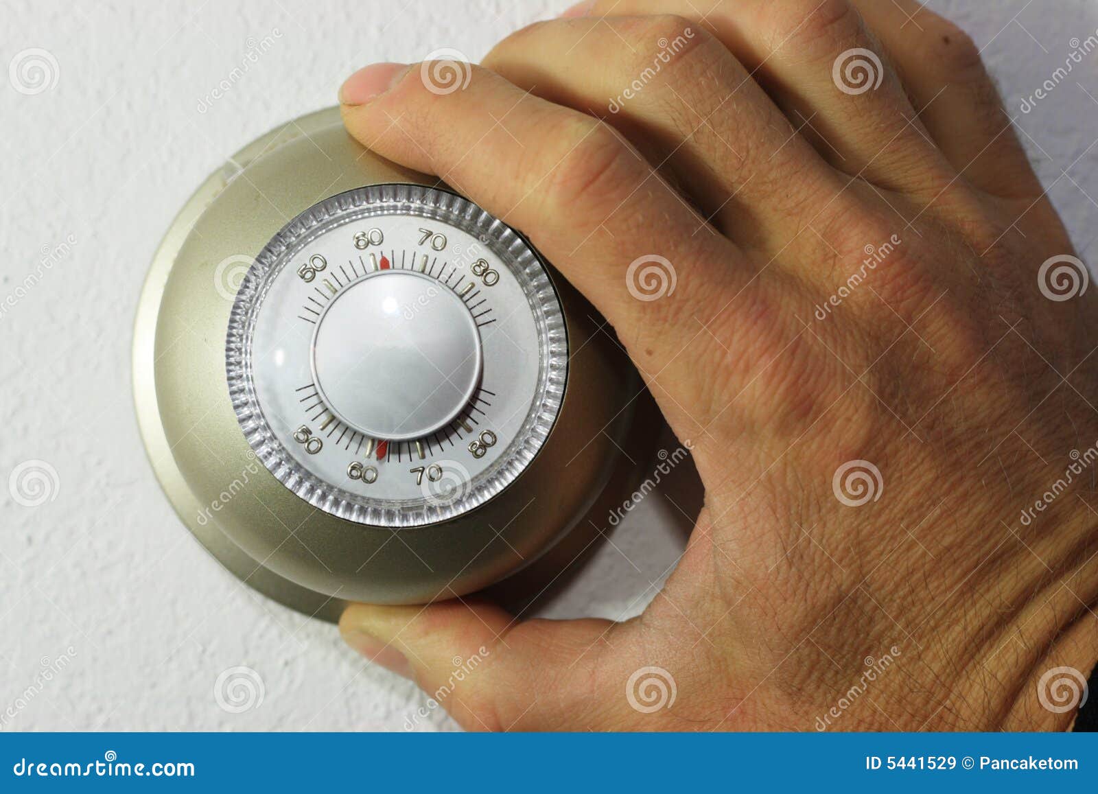Setting thermostat stock image. Image of climate, cool - 5441529