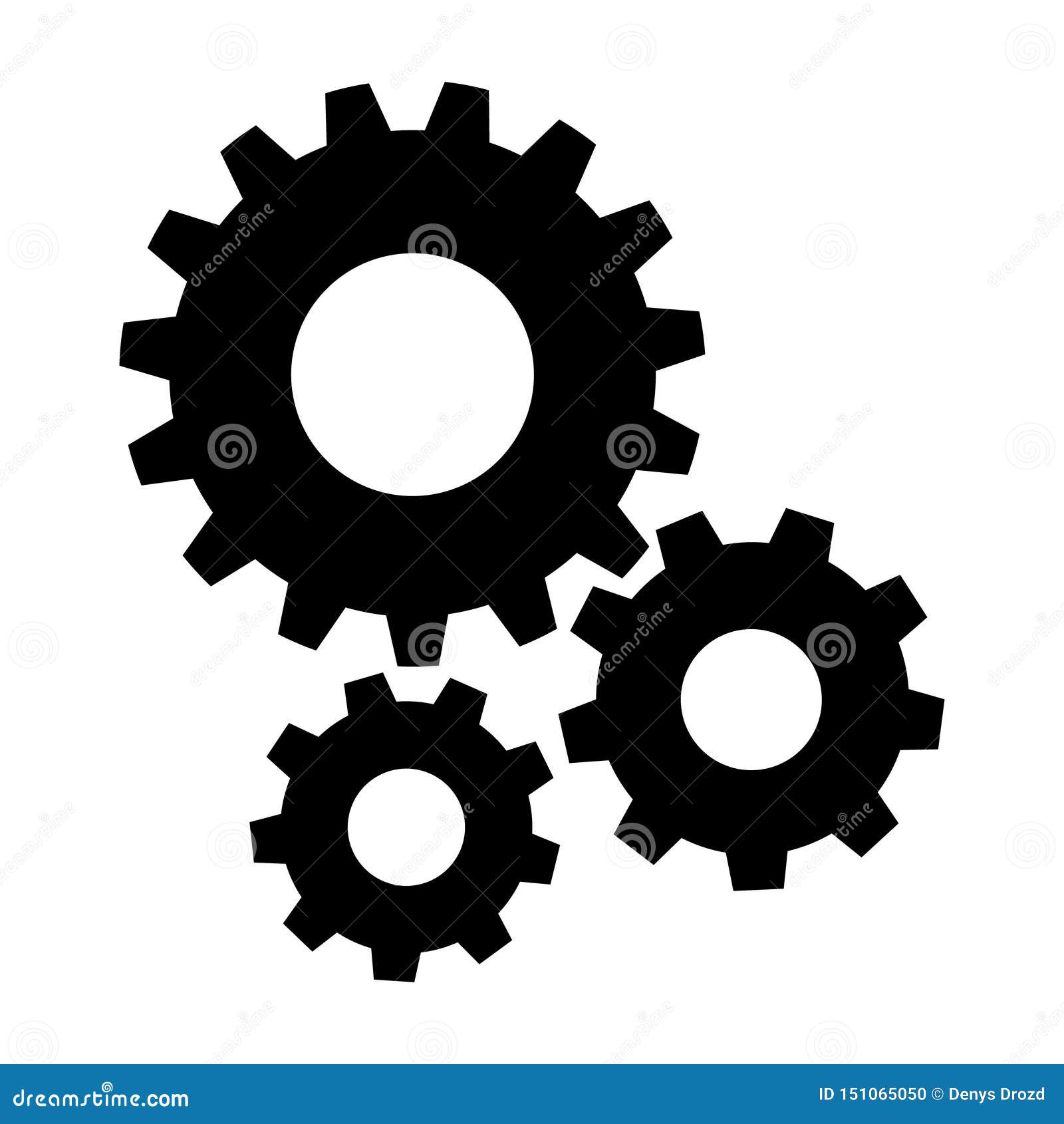 Settings Icon, Gear Icon Vector, Gear Symbol Illustration. for Web