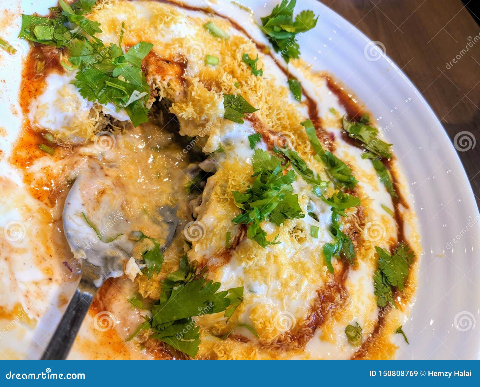 Sev Puri Chaat Indian Street Food Royalty-Free Stock Photography