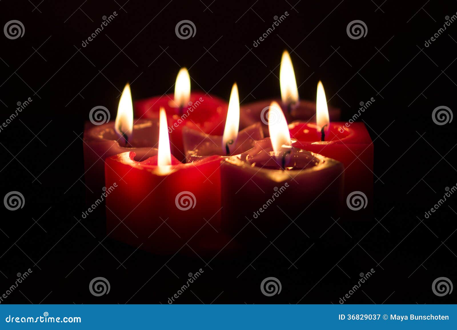 Seven candles stock image. Image of purple, candles, peace - 36829037