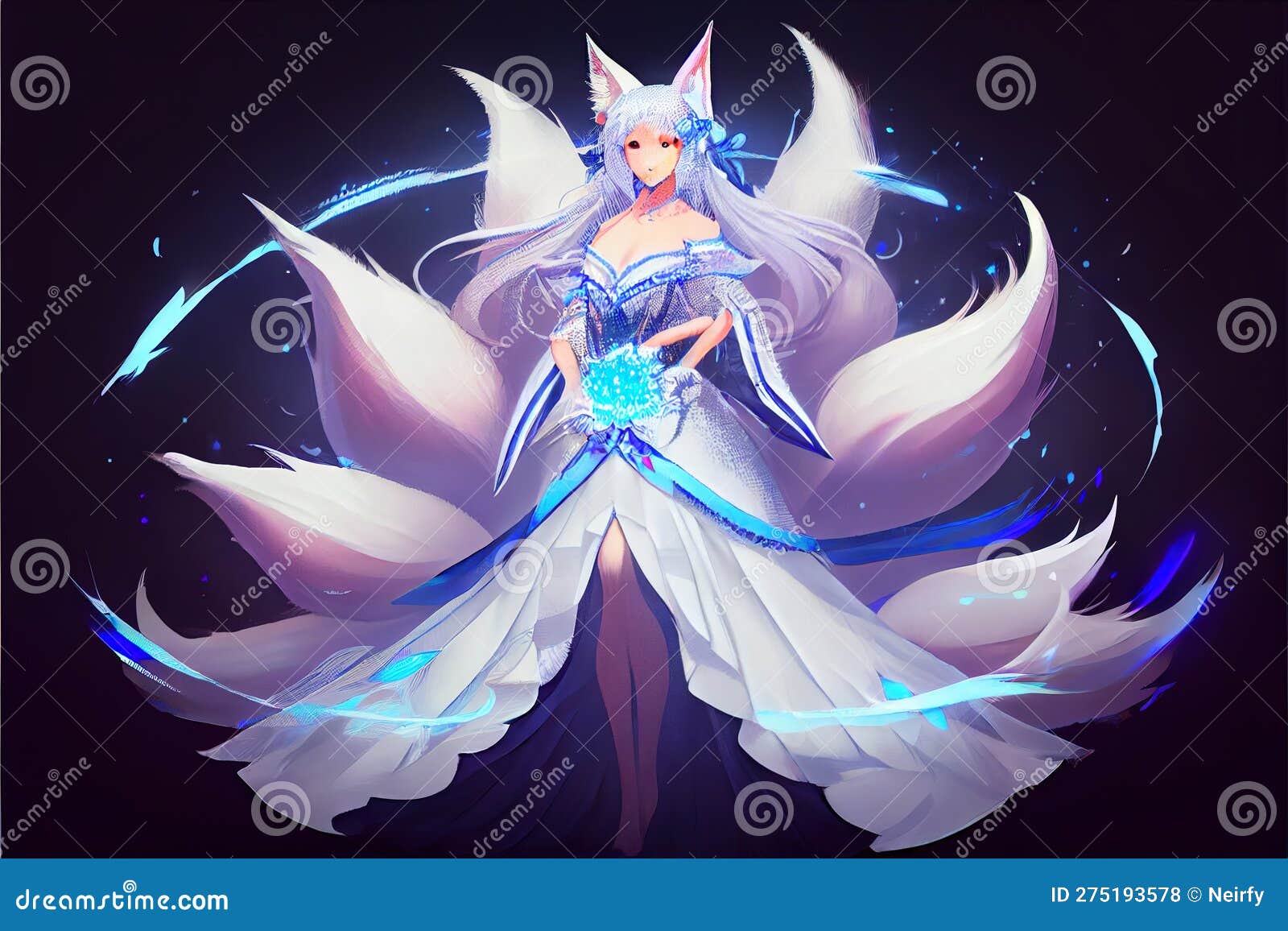 Huli Jing Ninetailed Fox Classic Of Mountains And  Nine Tail Fox Png   Free Transparent PNG Clipart Images Download