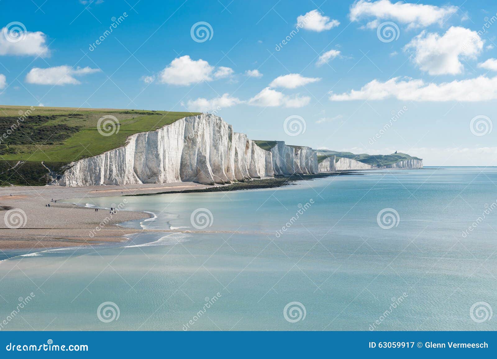 Seven Sisters National Park, England Stock Image - Image of open ...
