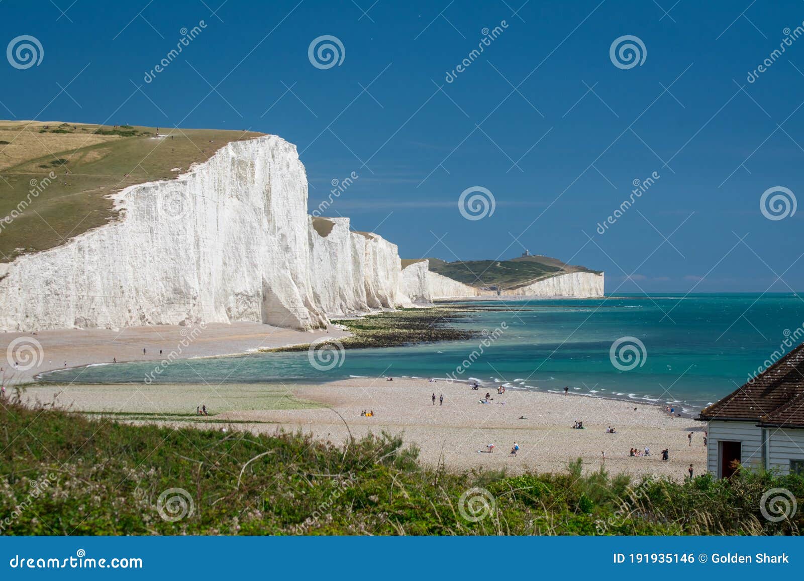 Seven Sisters National Park, White Cliffs,beach,ocean East Sussex ...