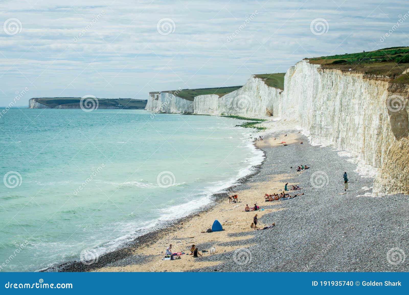 Seven Sisters National Park, White Cliffs,beach,ocean East Sussex ...