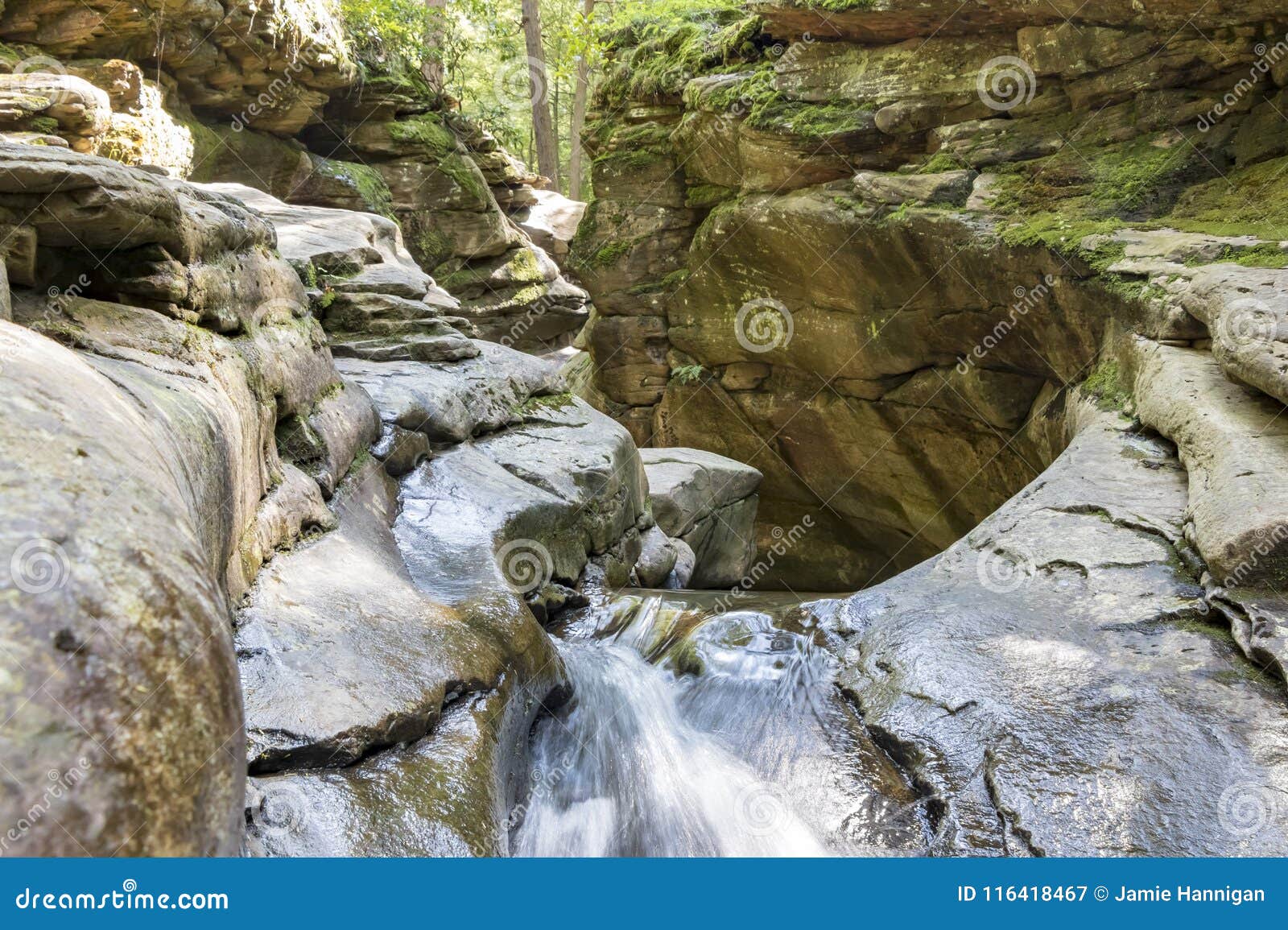 Seven Tubs Waterfall Gorge Stock Image Image Of Several