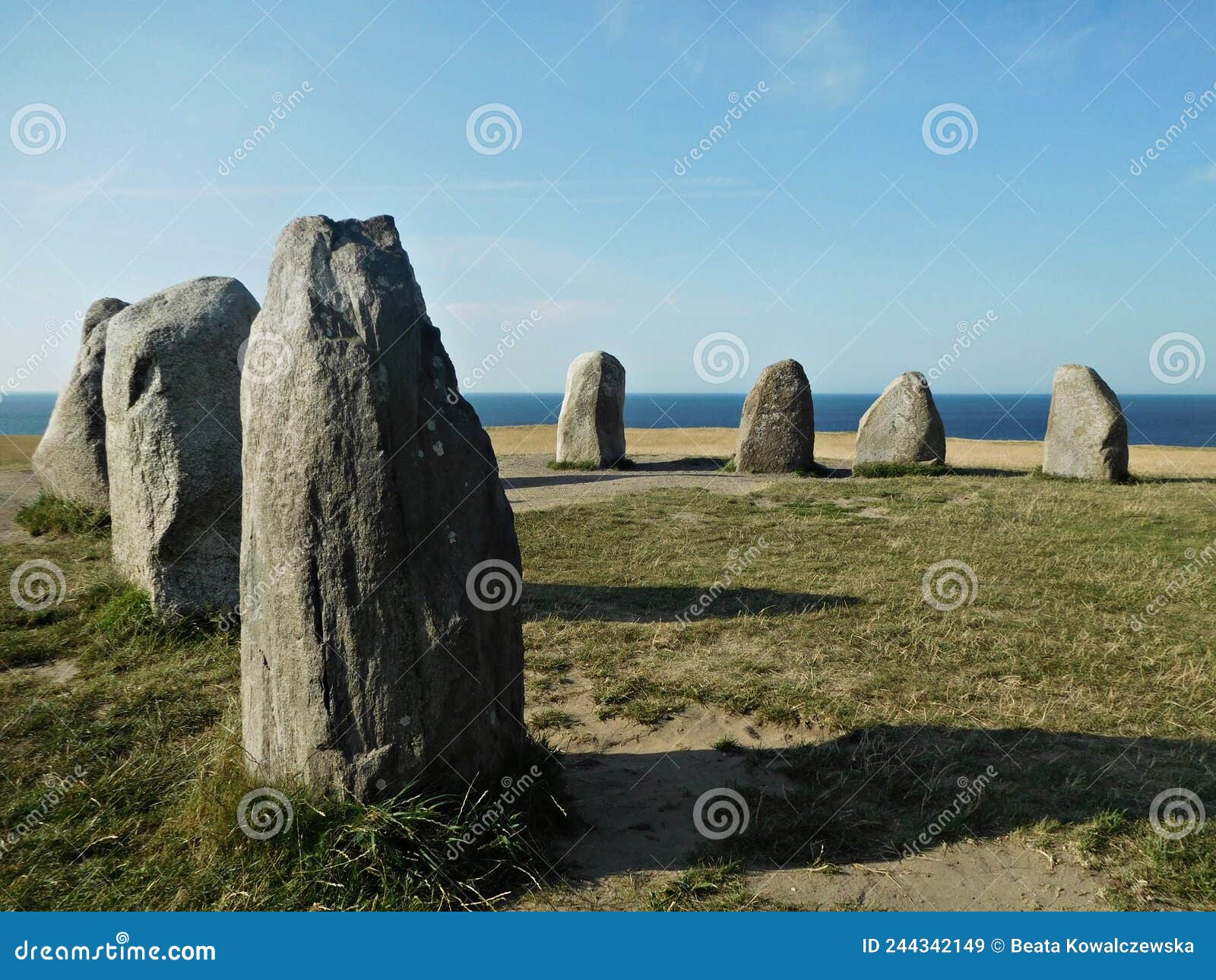ales stenar - the mythical stone circle in sweden.