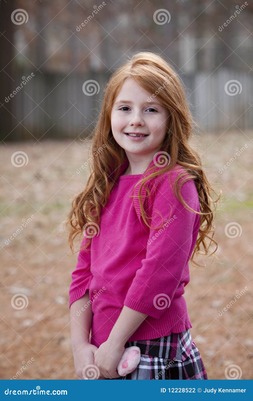 Seven Year Old Red Haired Girl Stock Photo - Image: 12228522