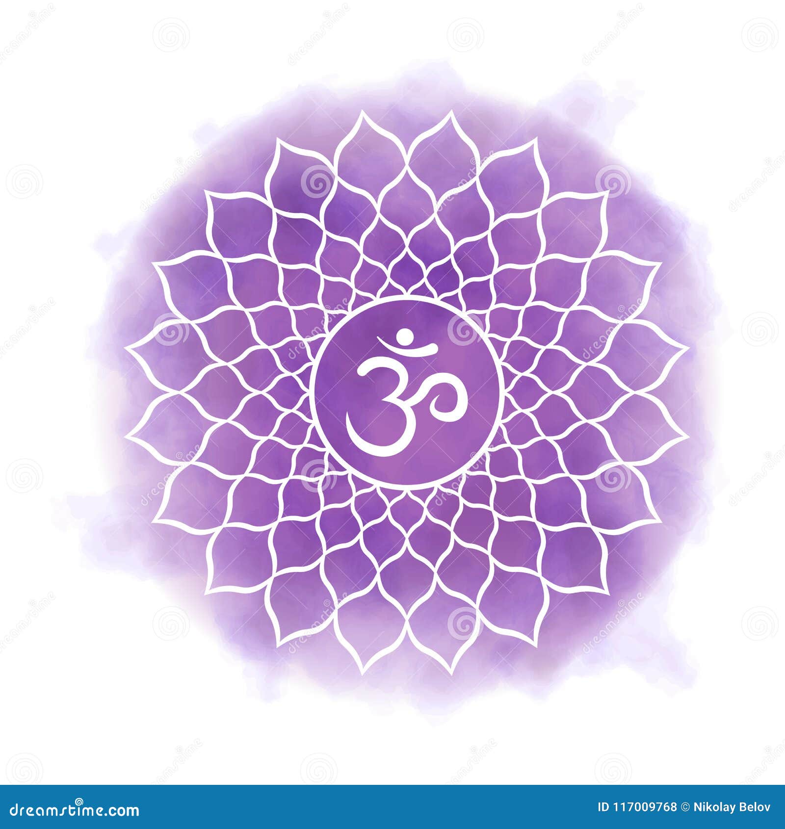 Seventh, Crown Chakra - Sahasrara Stock Vector - Illustration of holistic,  religion: 117009768