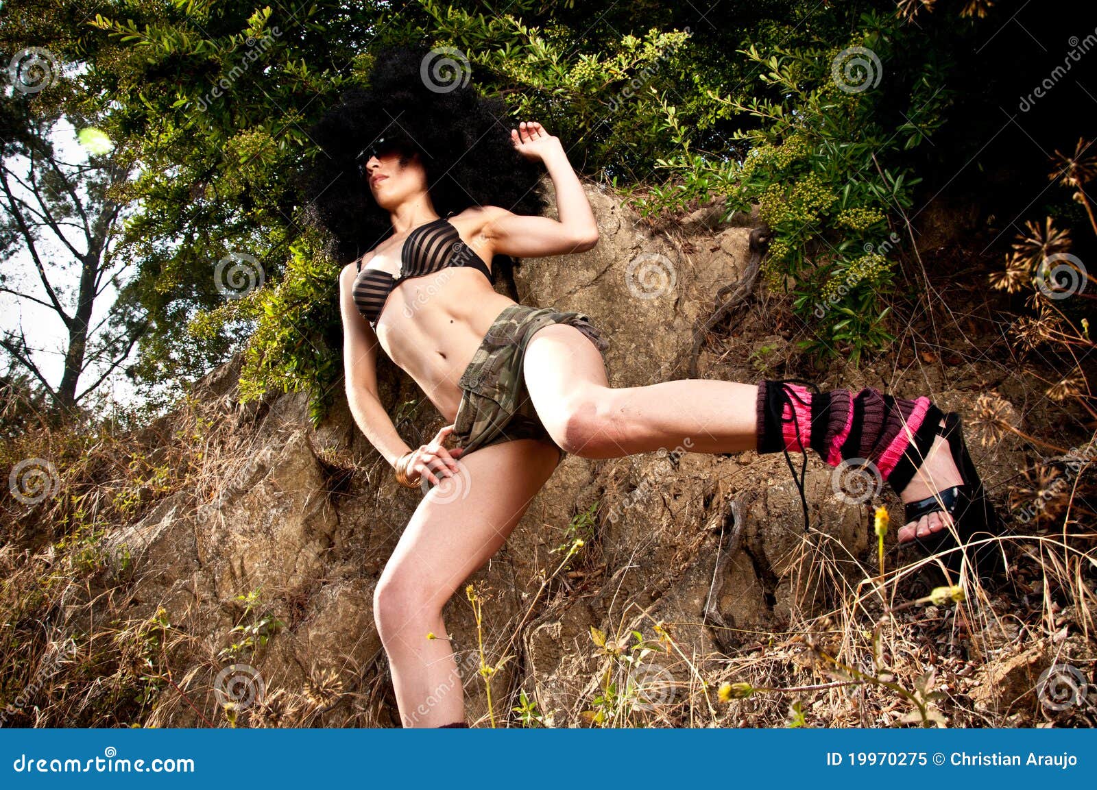 orange vacation dress