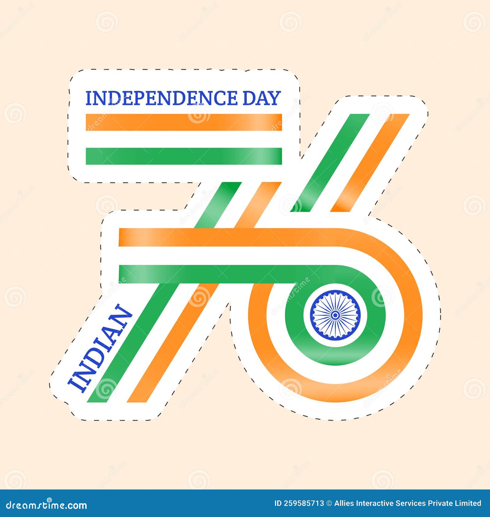 Seventy Six 76 Years of Independence Day, Indian National Flag Tri