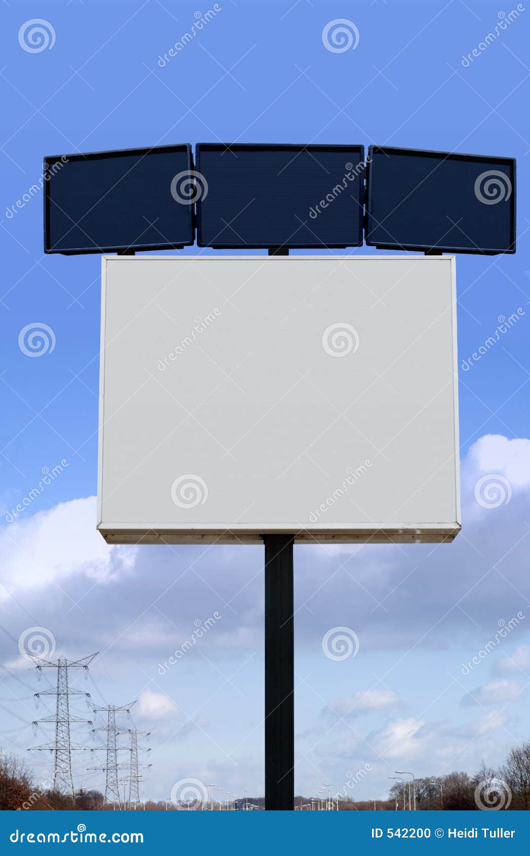 several billboards