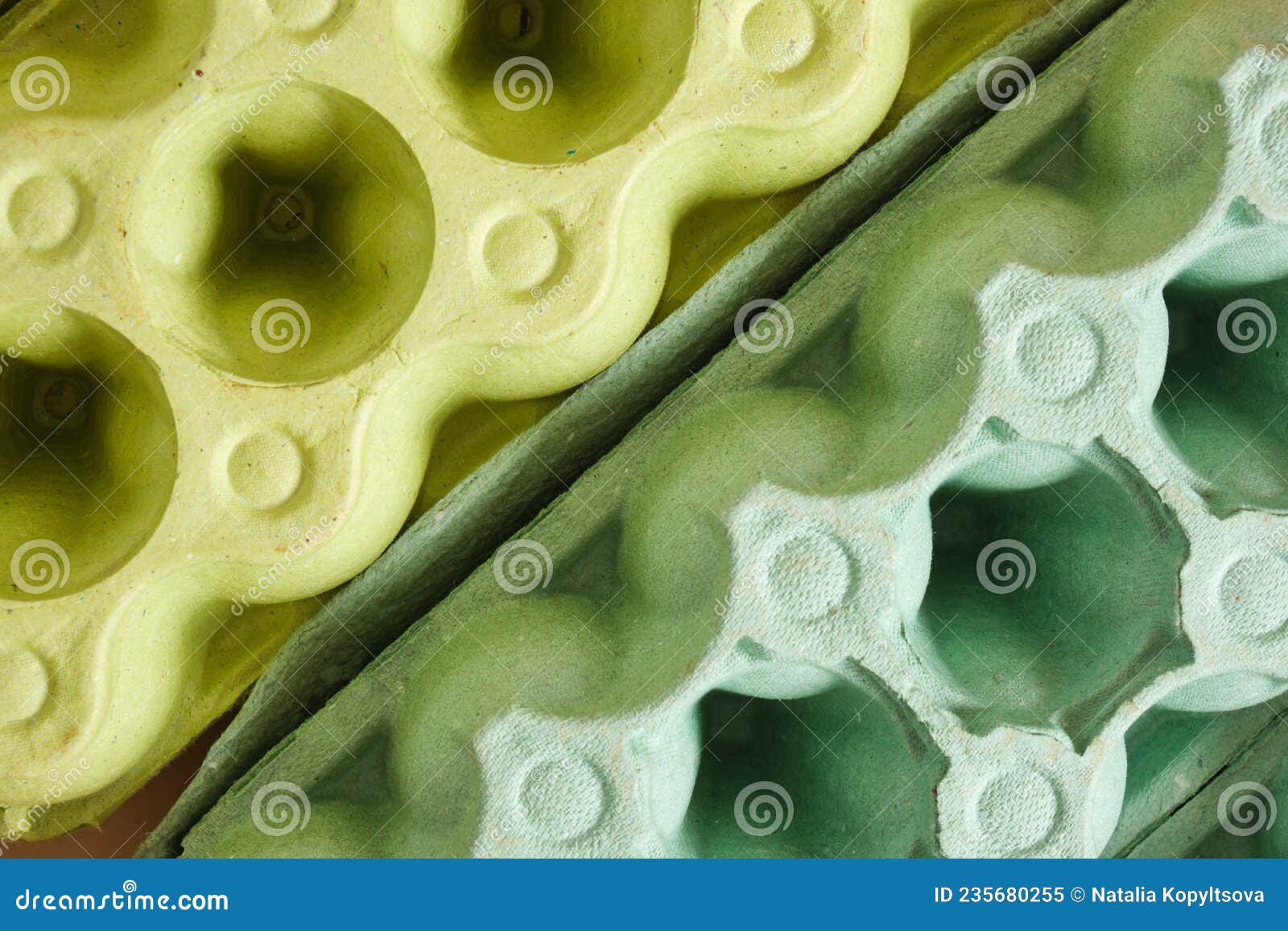 Several Cardboard Egg Boxes, Recycling Concept Waste, Sorting Waste