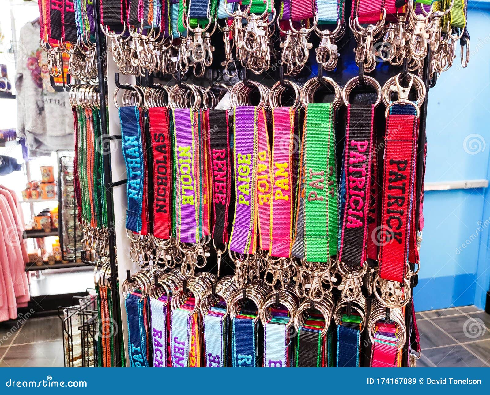 Lanyard keychain shop with name