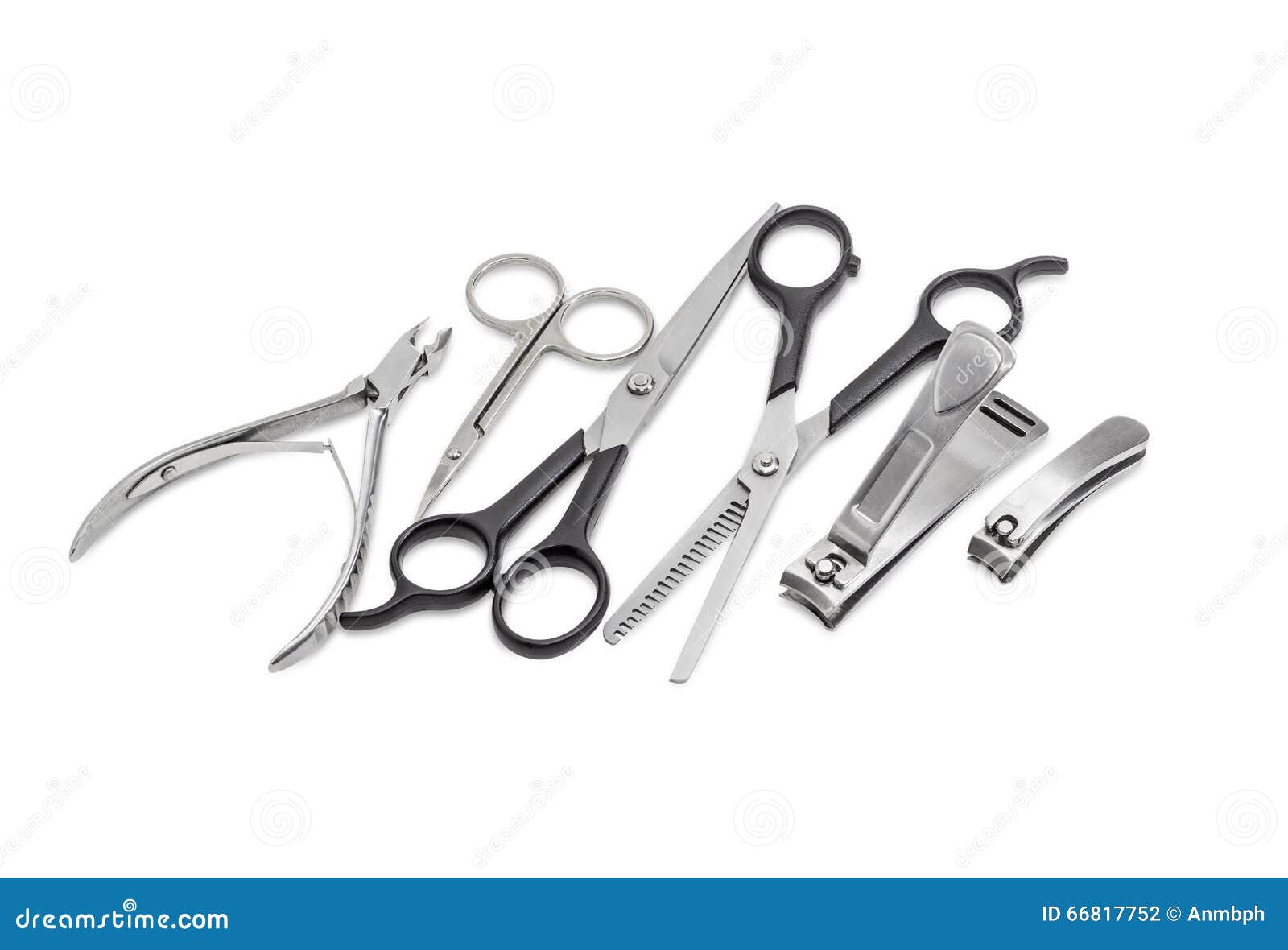 Several Different Nail Clippers, Nail Scissors and Two Hairdressers ...