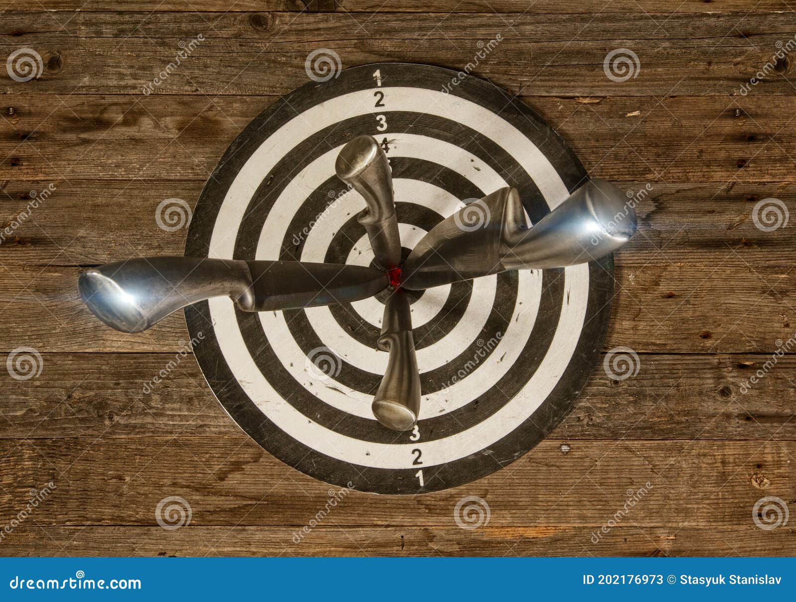 Kitchen knife target stock image. Image of circus, handle 202176973