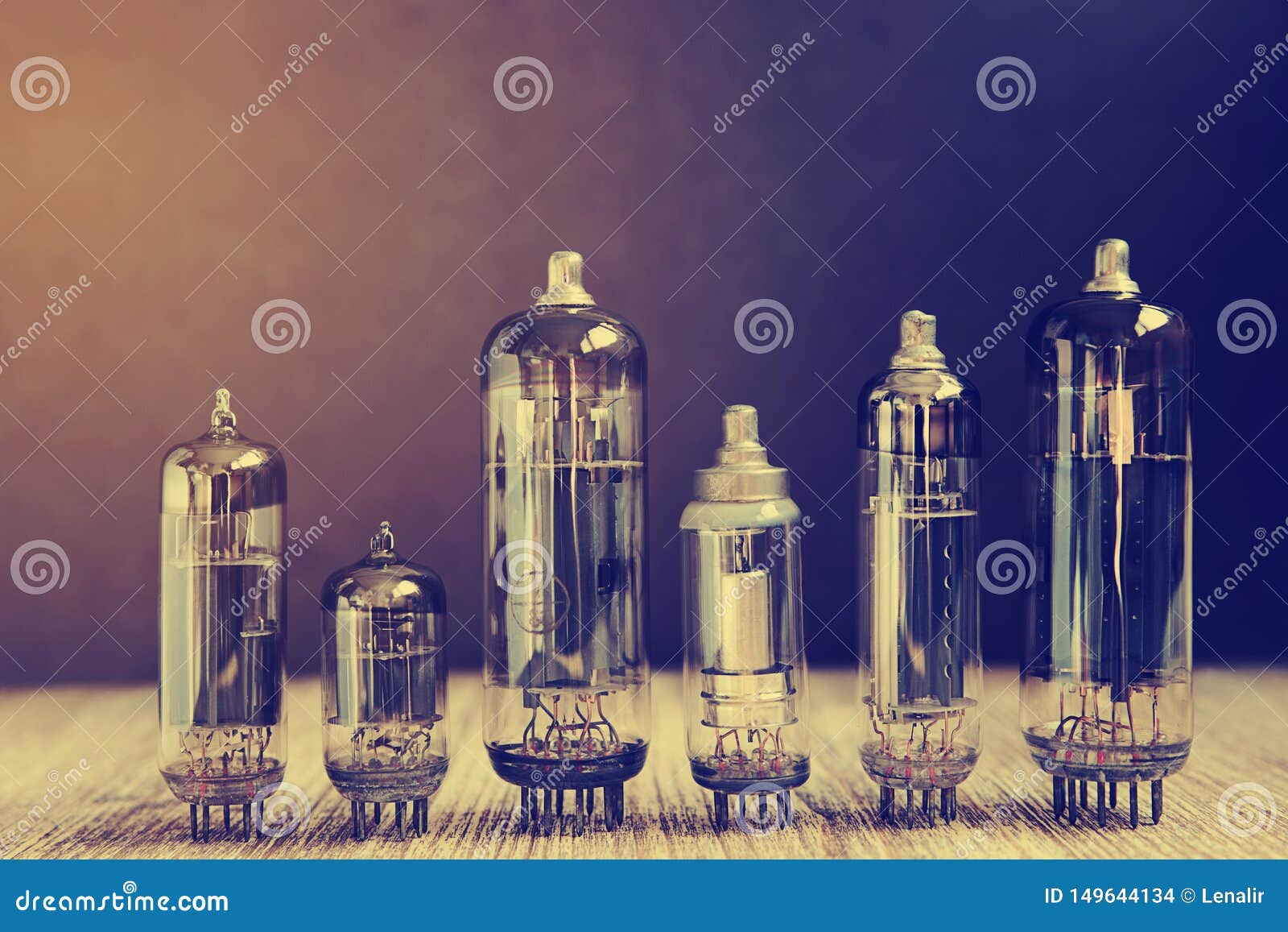 Several Different Vacuum Tubes Stock Photo Image of instruction, lamp