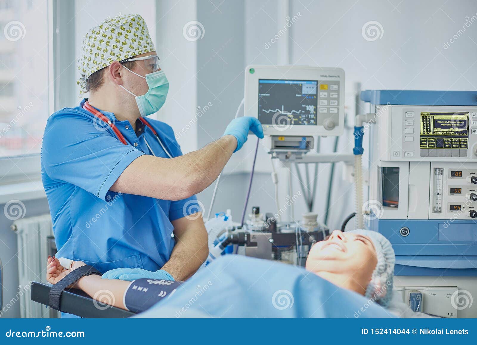 Several Doctors Surrounding Patient on Operation