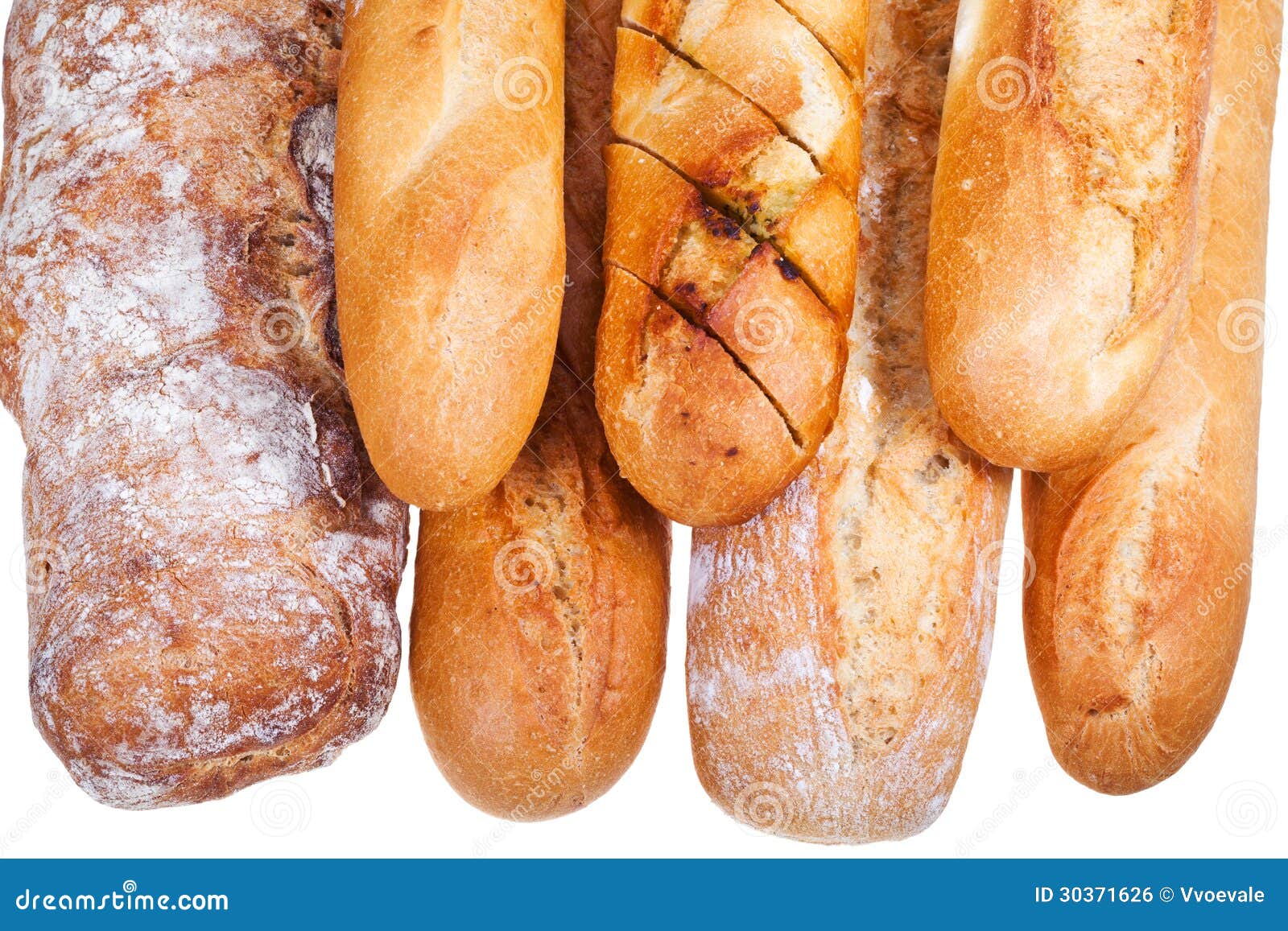 Several Freshly Baked Loaves of Bread Stock Photo Image of cooking
