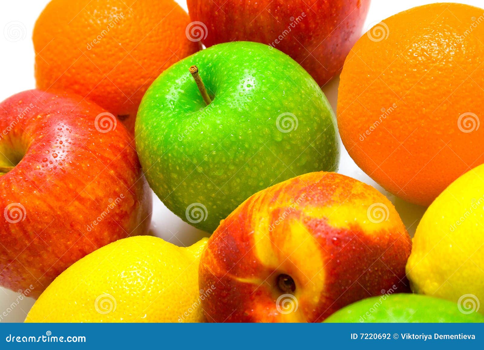 Several fruits stock photo. Image of orange, white, allsorts 7220692