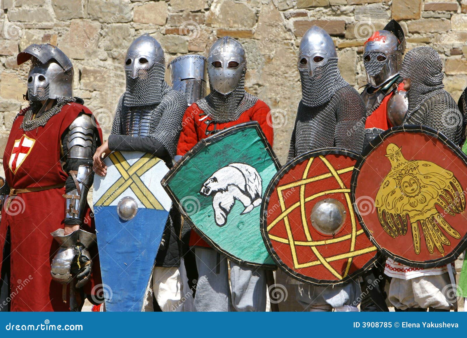 several knights