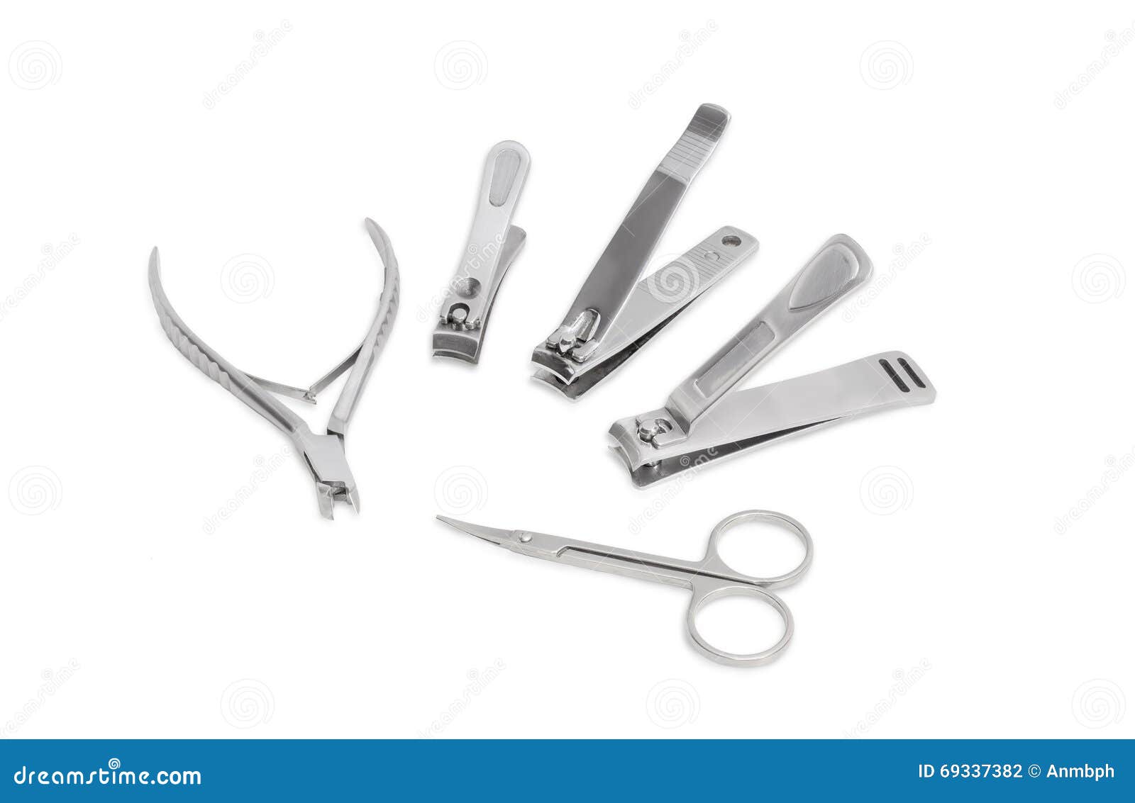 Several Nail Clippers Different Types and Sizes and Nail Scissor Stock ...