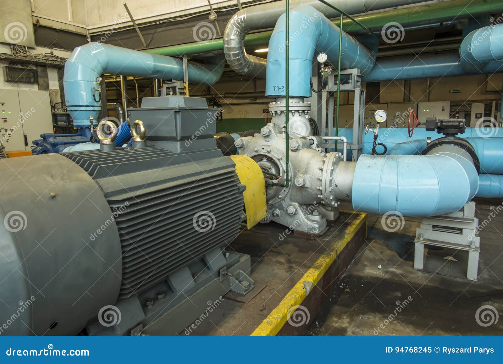 Several Water Pumps with Electric Motors Stock Image Image of exhaust