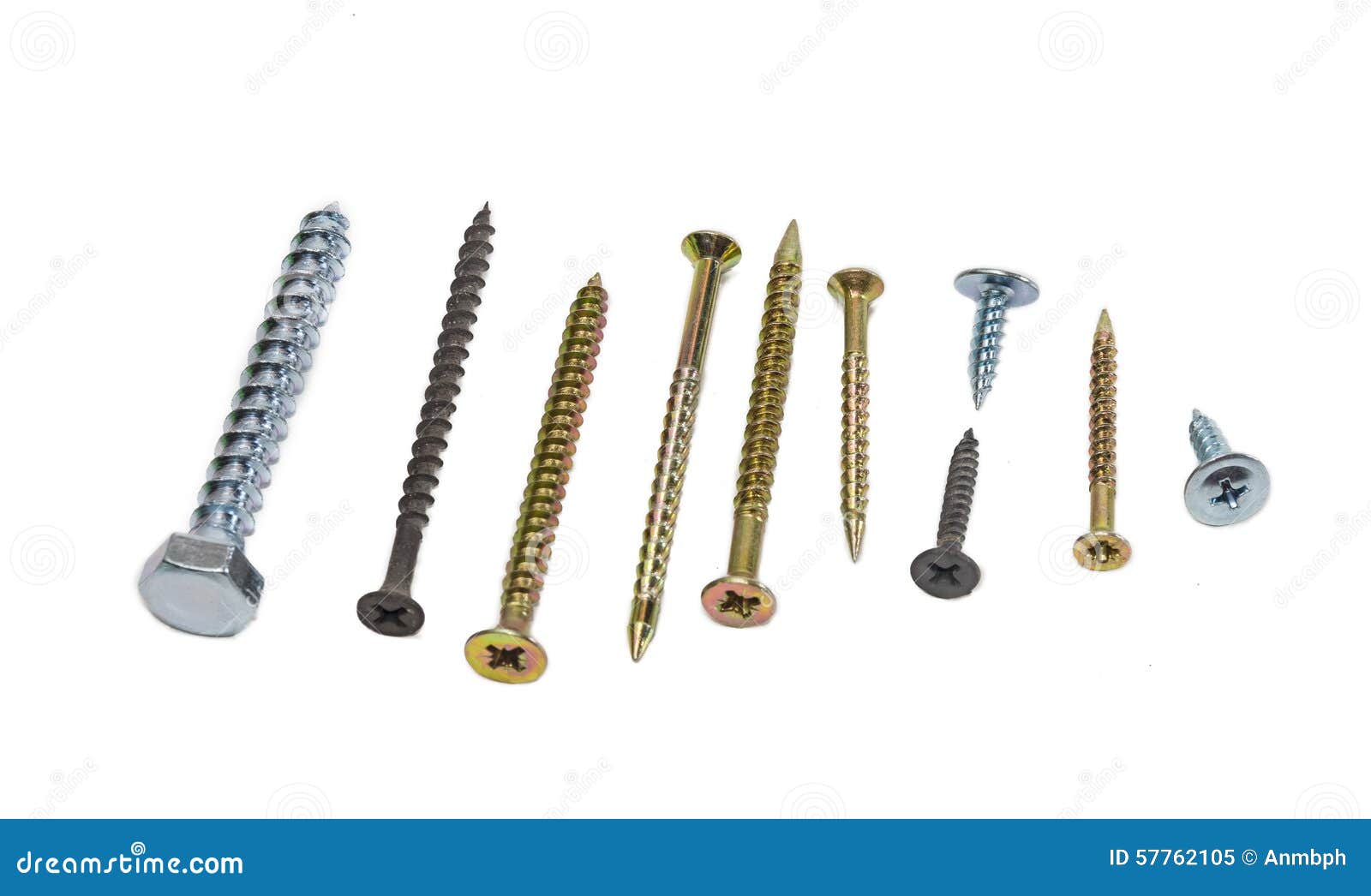 several wood screws different sizes, ,  and purpose