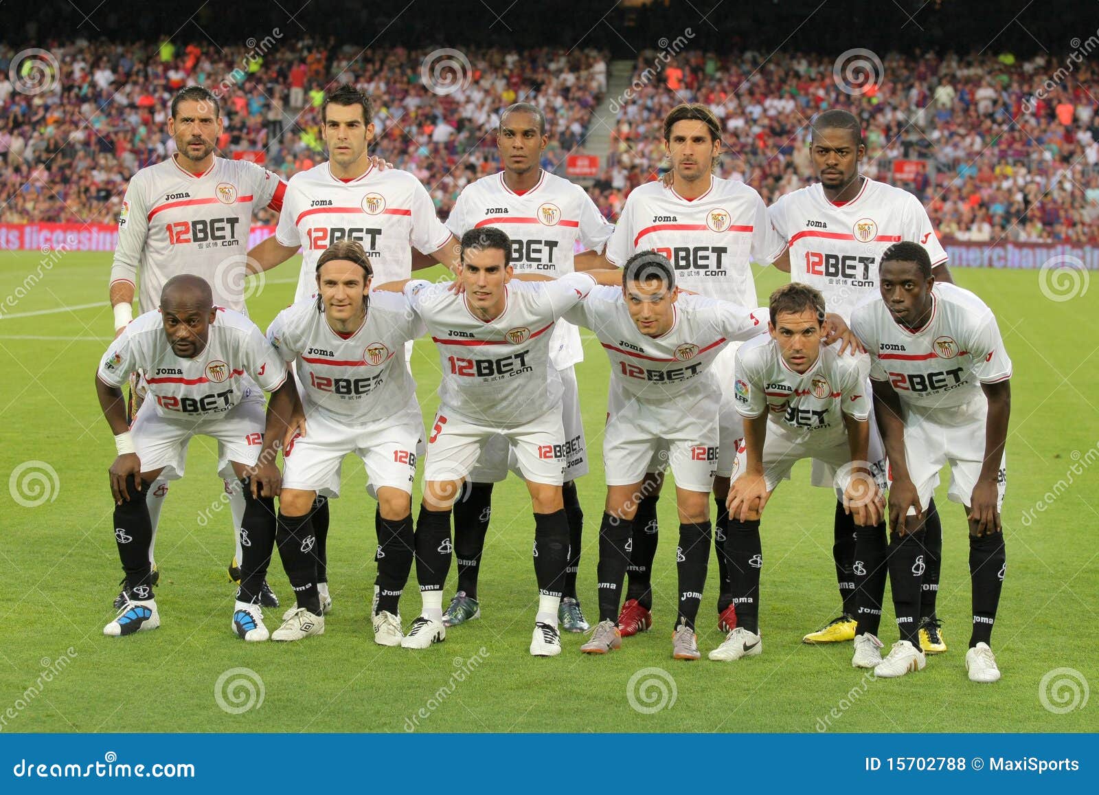 Sevilla FC Team editorial stock photo. Image of soccer - 15702788