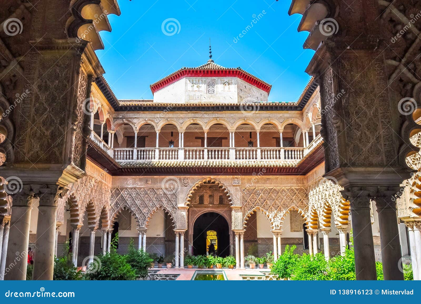 seville alcazar courtyard, spain