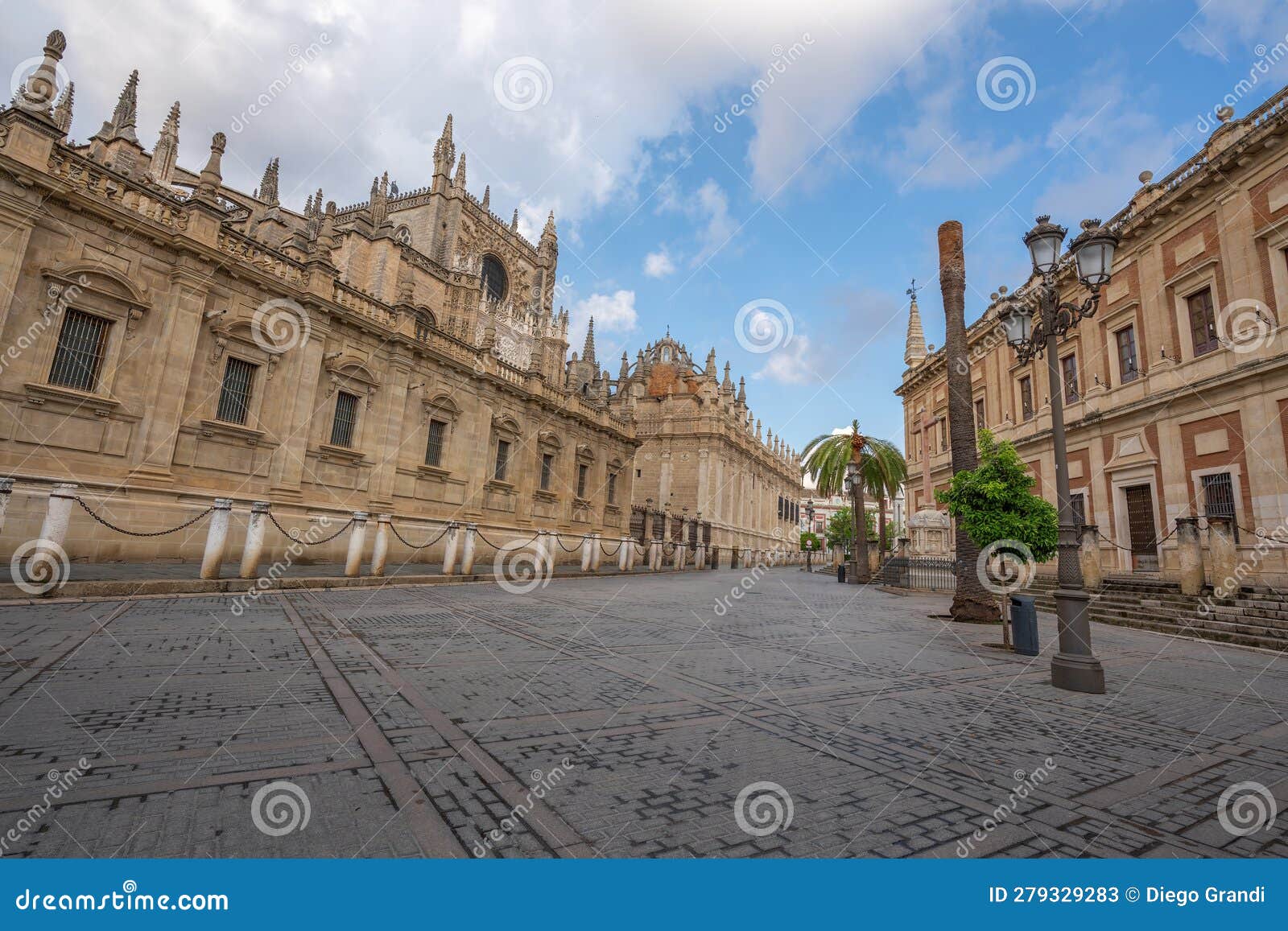 seville cathedral and general archive of the indies (archivo general de indias) - seville, andalusia, spain