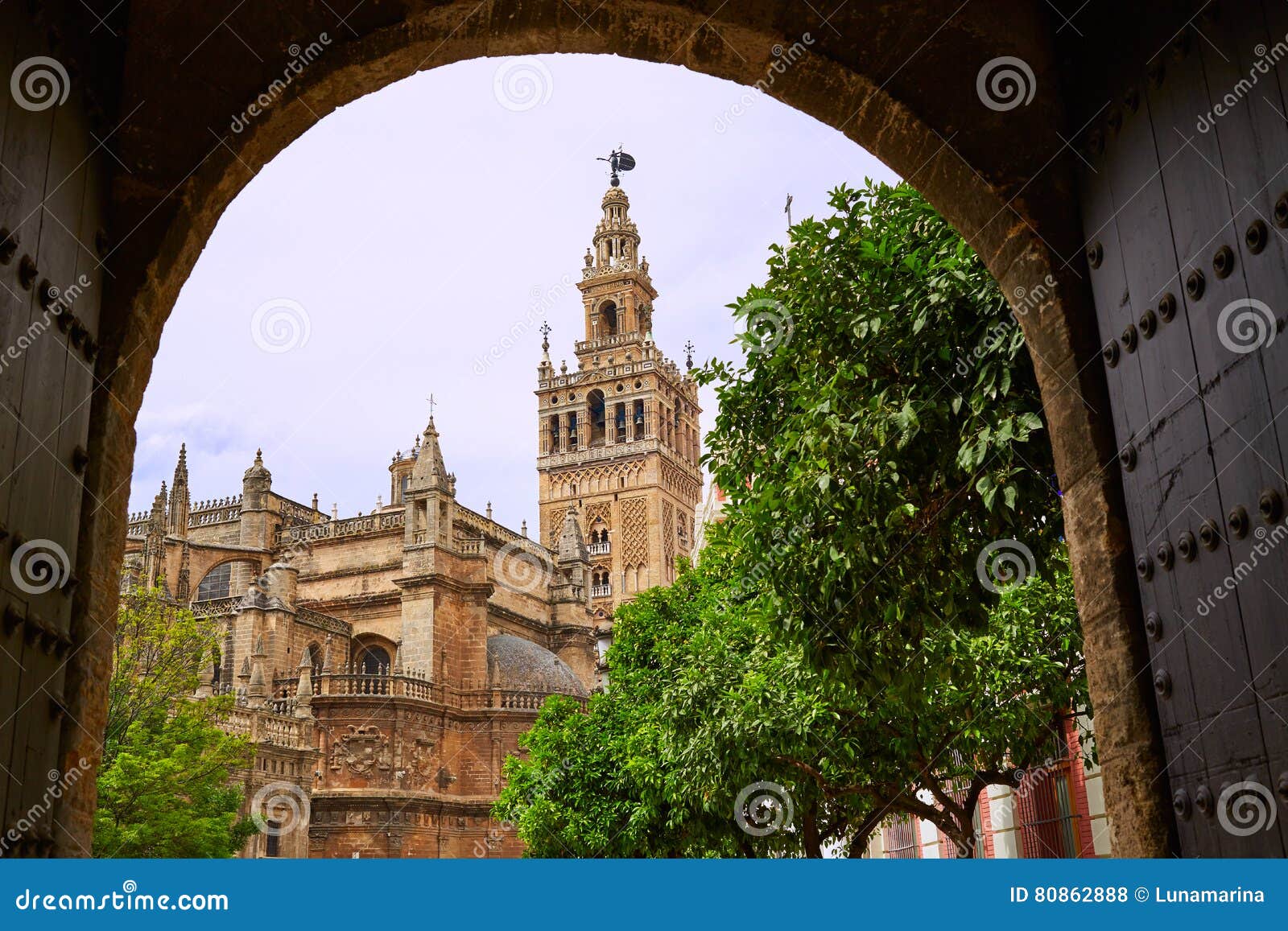 seville cathedral giralda tower sevilla spain