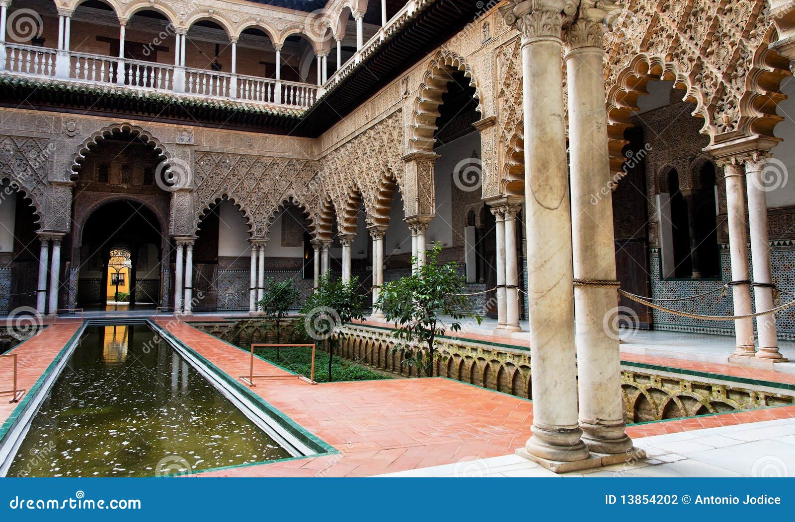 seville, real alcazar palace inner patio