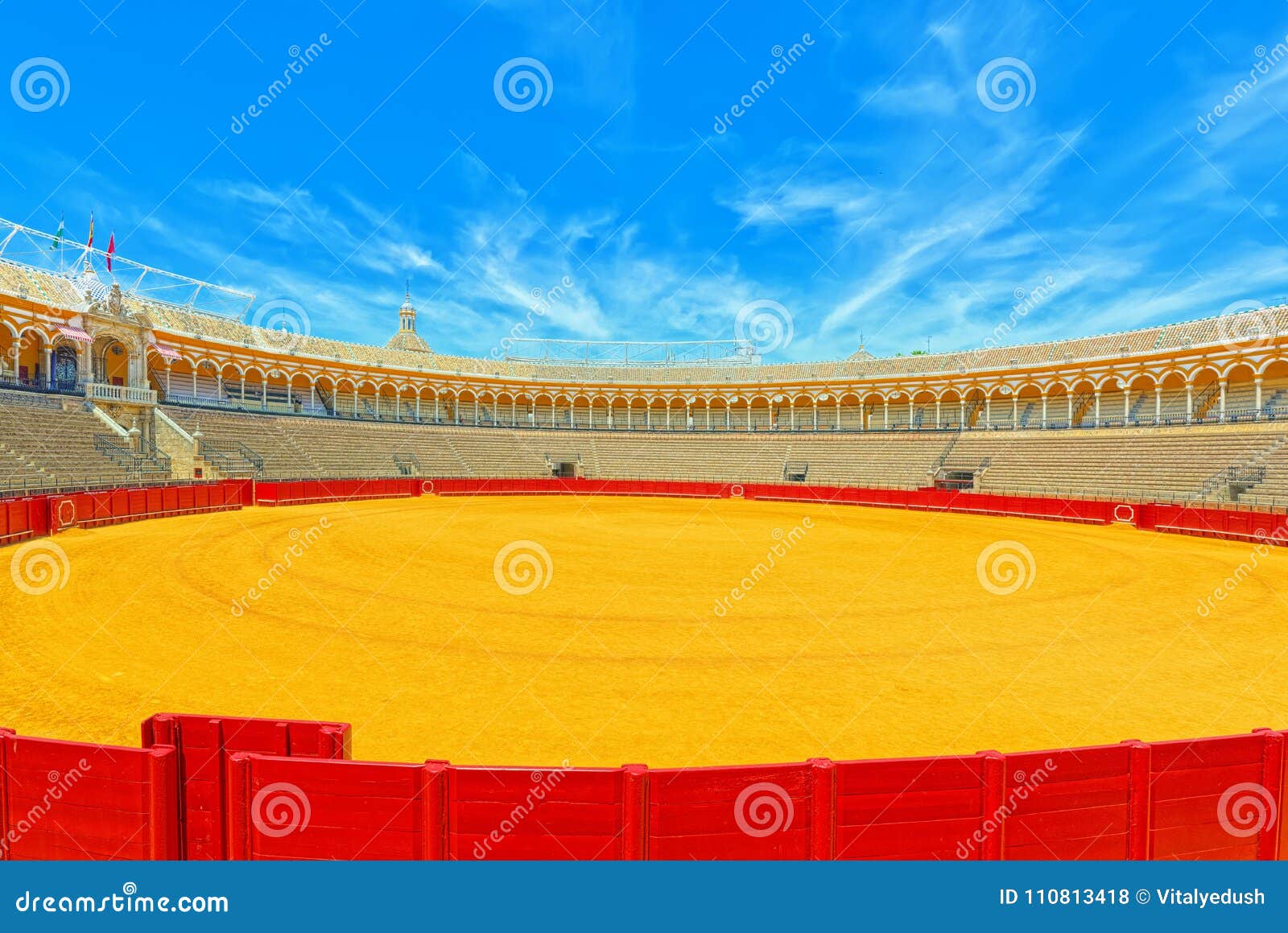 indoor view of square of bulls royal maestranza of cavalry in se