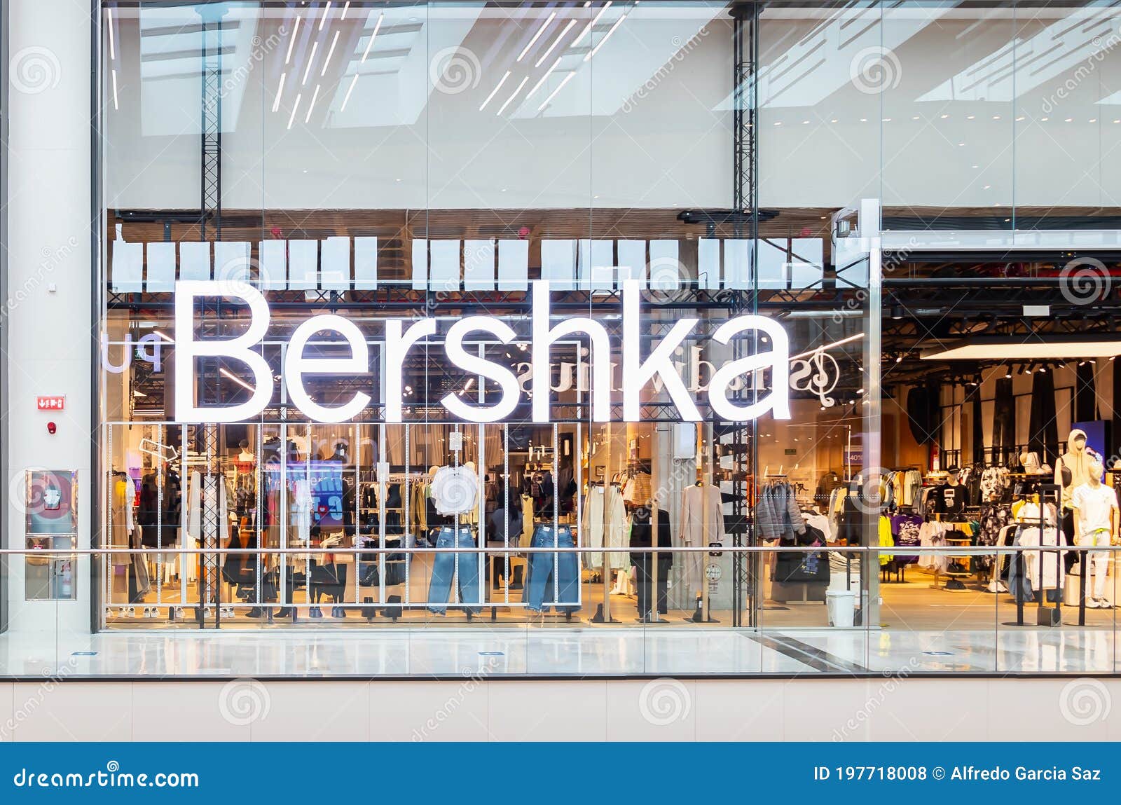 Seville, Spain - September 18, 2020: Bershka Fashion Store in Lagoh ...